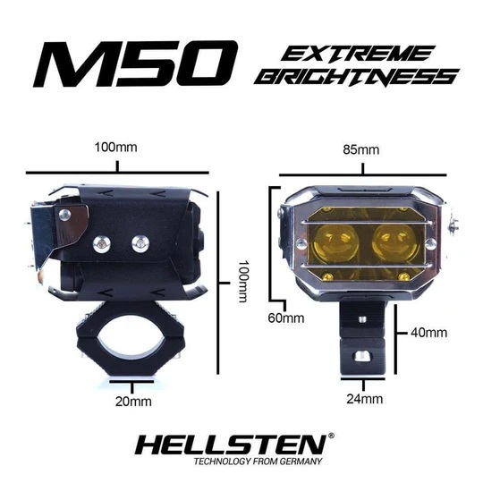 HELLSTEN M50 Auxiliary Lights Genuine - Image 3