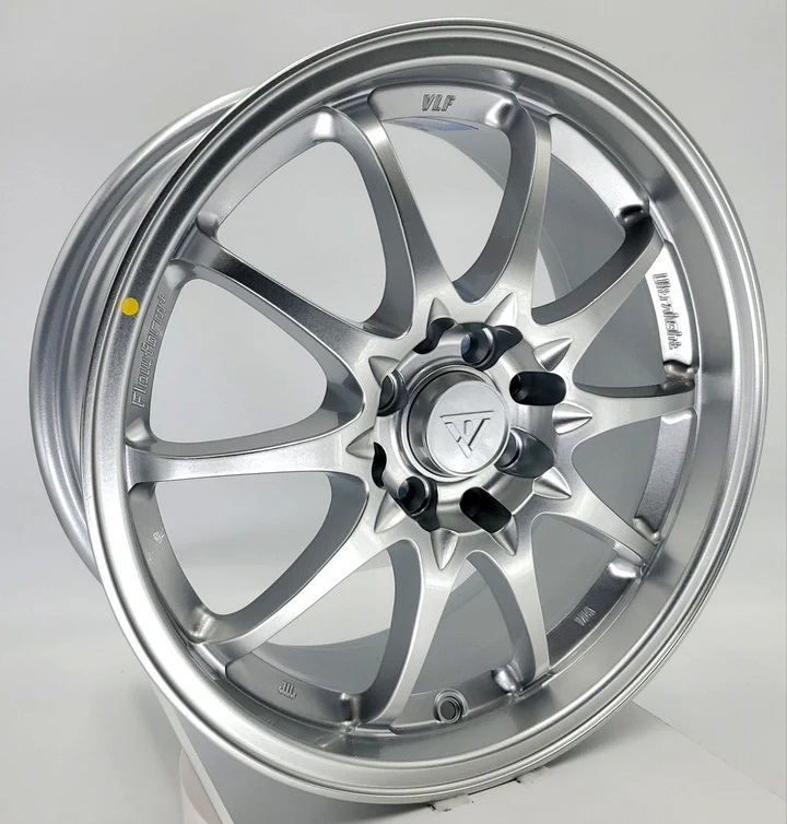 VLF C02 16x7 4x100/4x114.3 et40 Silver Genuine - Image 2