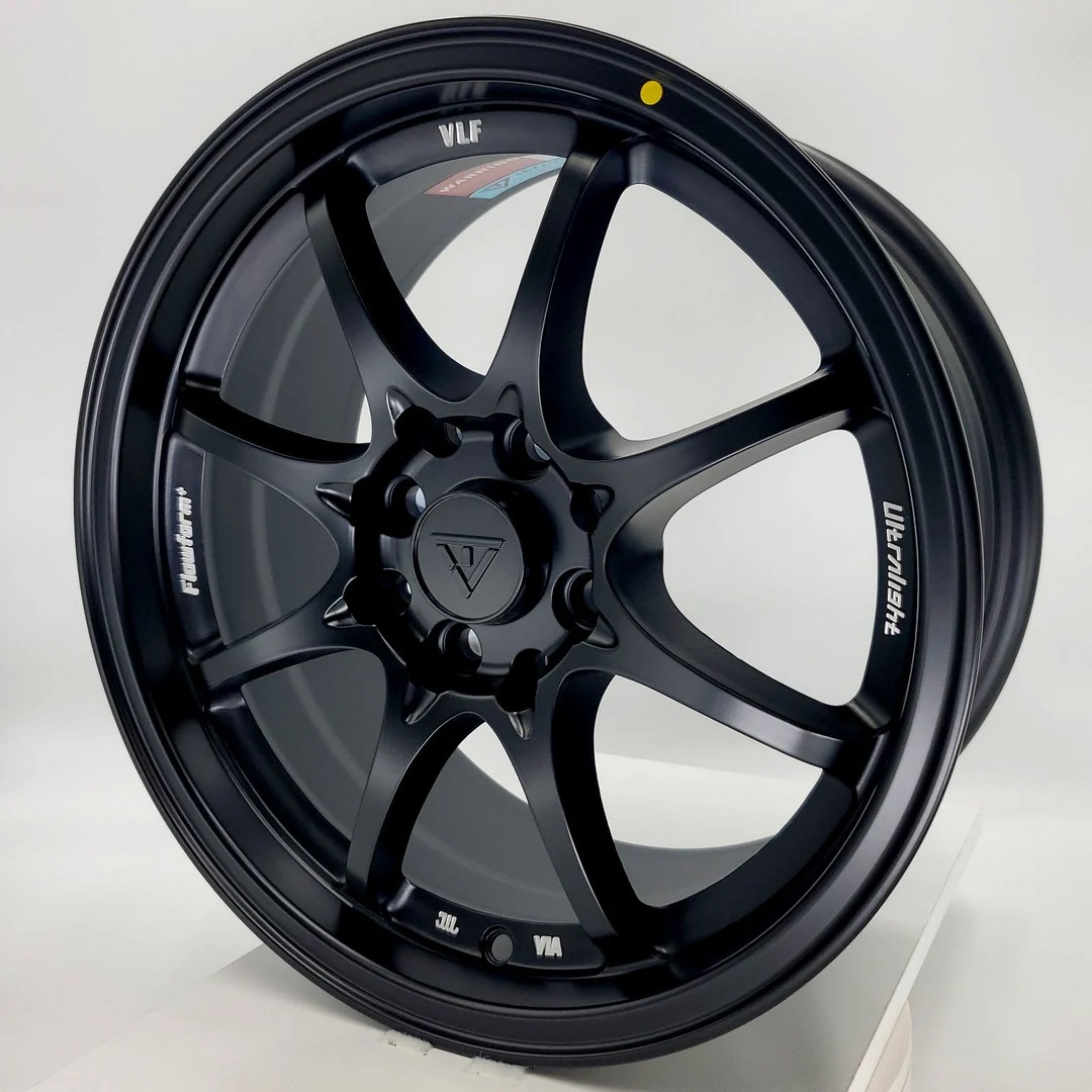 VLF C02 17x7.5 5x100/5x114.3 et40 Matte Black Genuine - Image 3