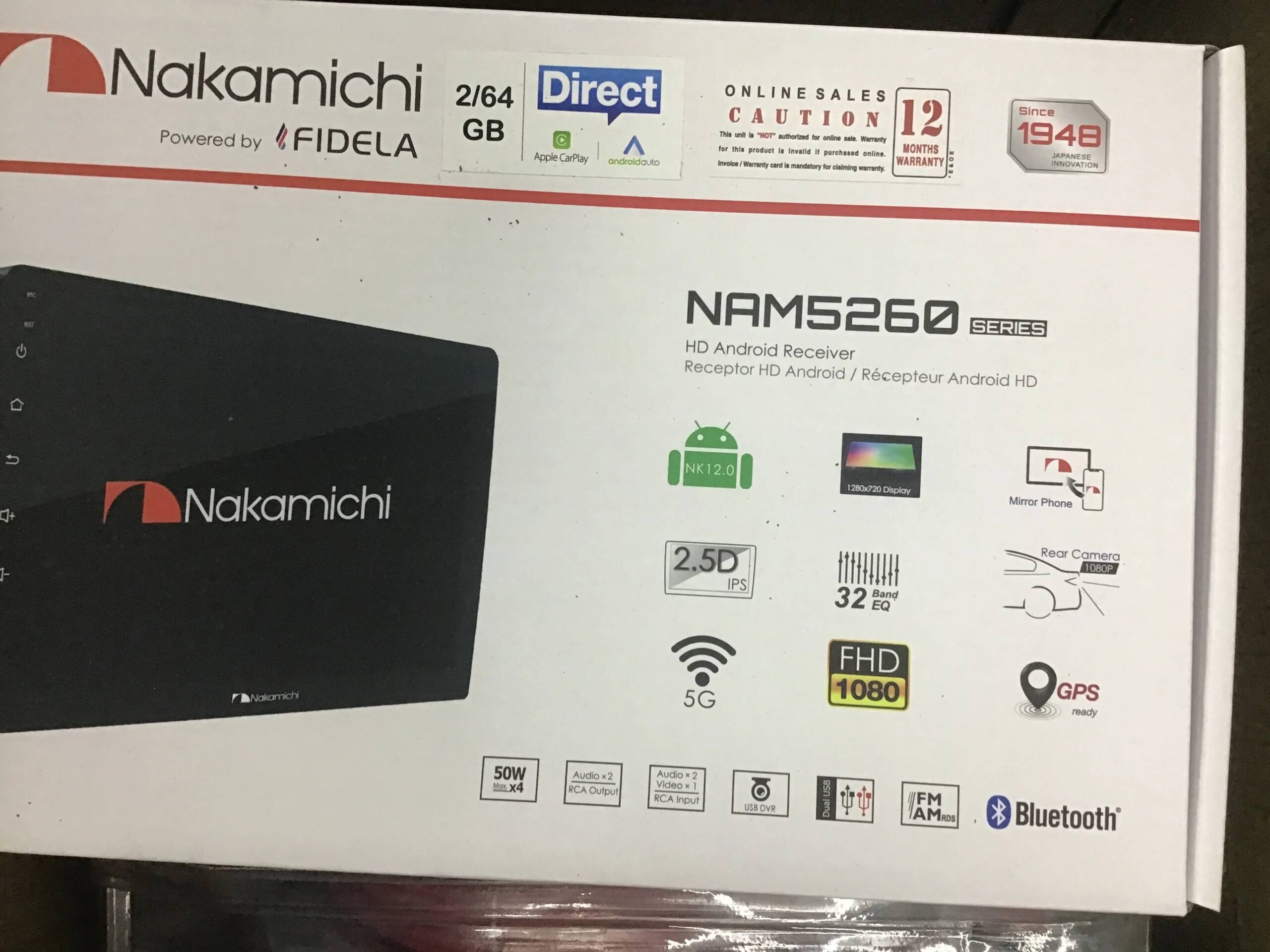 Nakamichi NAM 5260 9"/10" IPS 1280 x 720 Apple Car Play, Android Auto, Digital Multimedia Receiver Genuine - Image 4