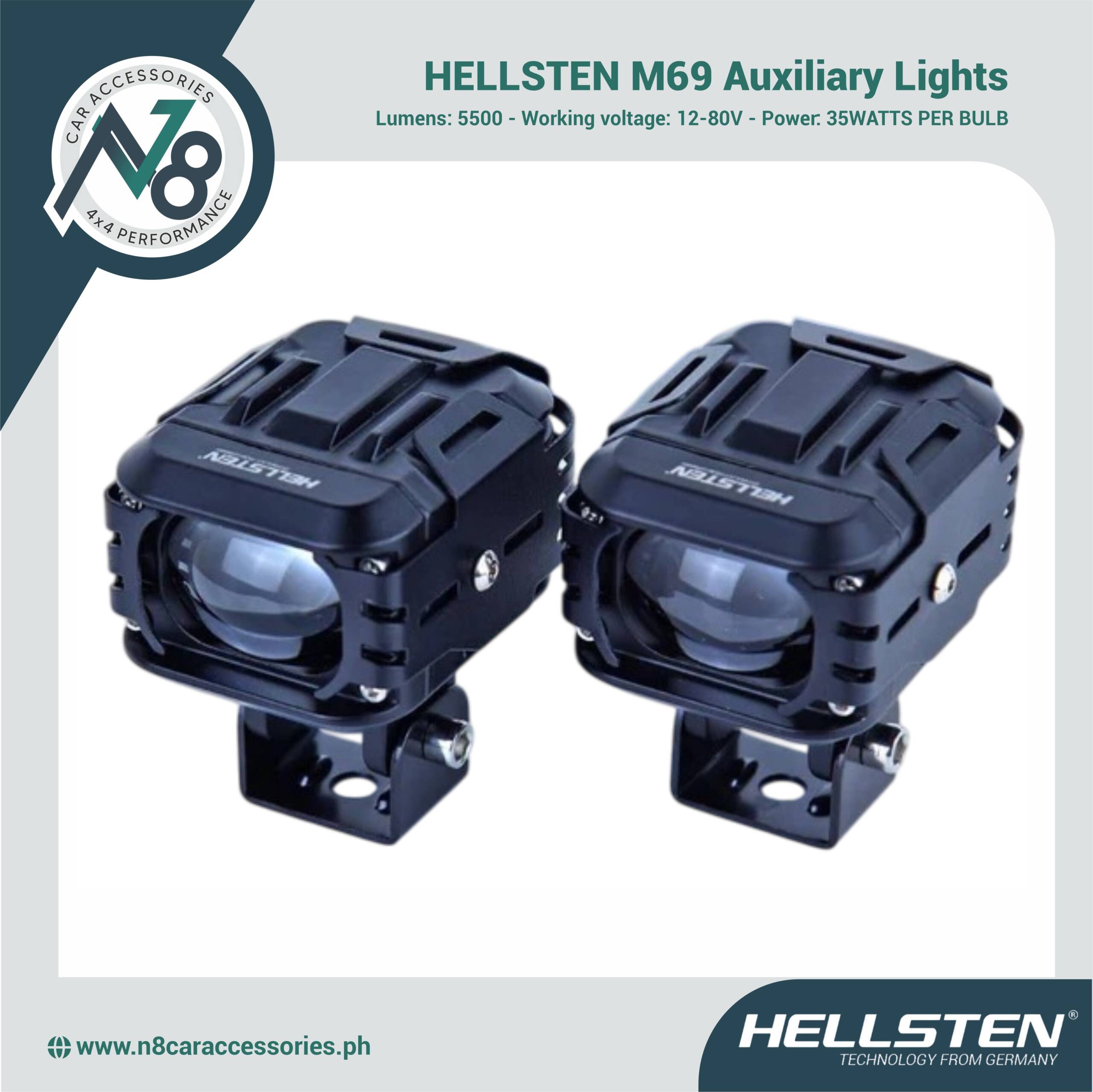 HELLSTEN M69 Auxiliary Lights Genuine