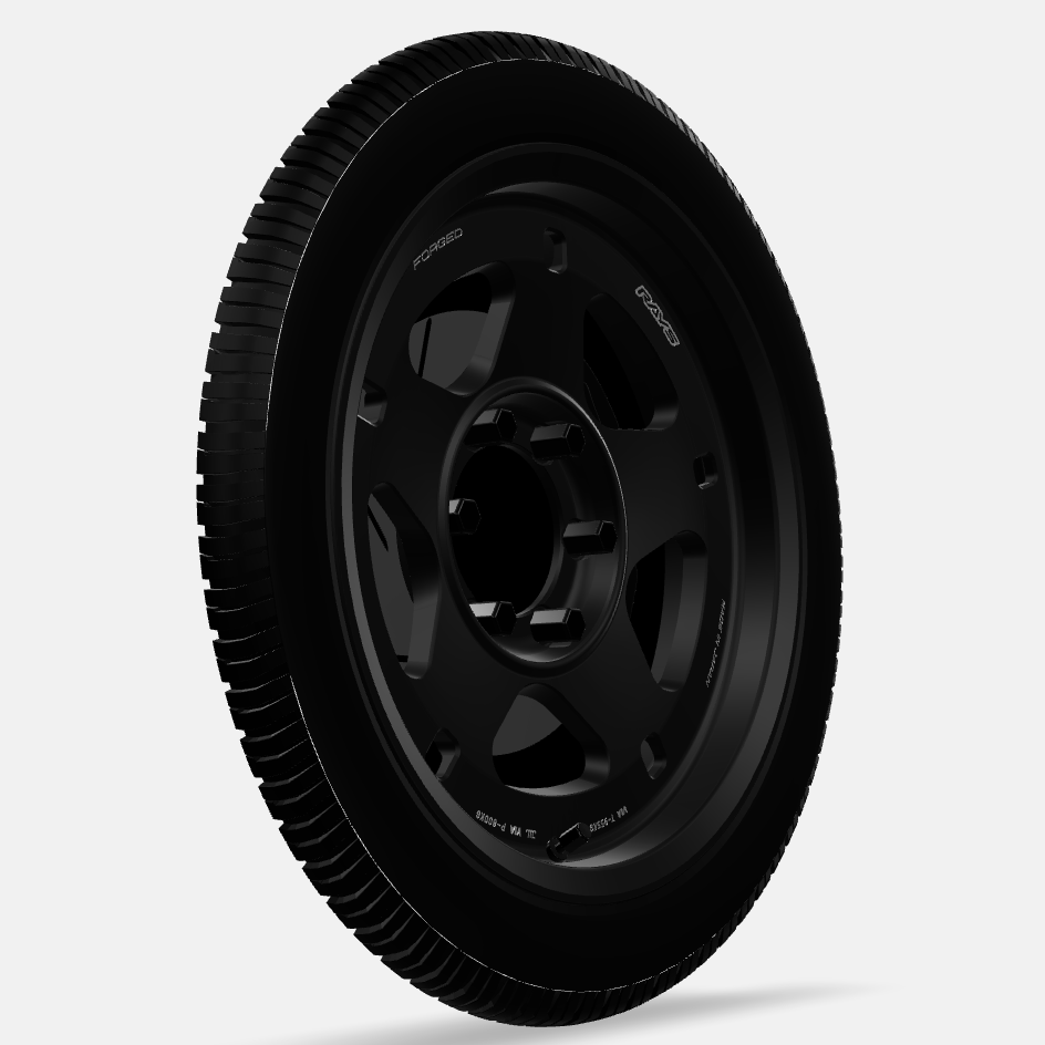 VOLK RAYS 17X8.5 6H - 139 +0 ALAP 05X Blast Black Genuine - Image 4