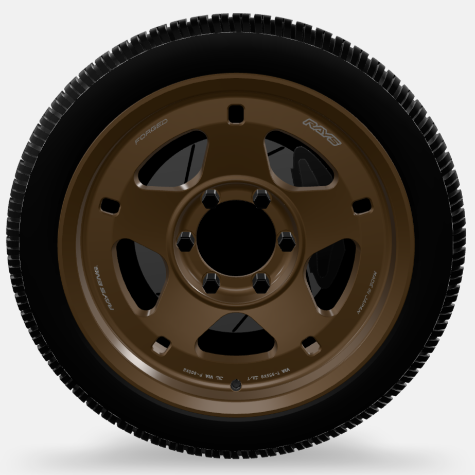 VOLK RAYS 17X8.5 6H - 139 +0 ALAP 05X Matte GunBronze Genuine - Image 6