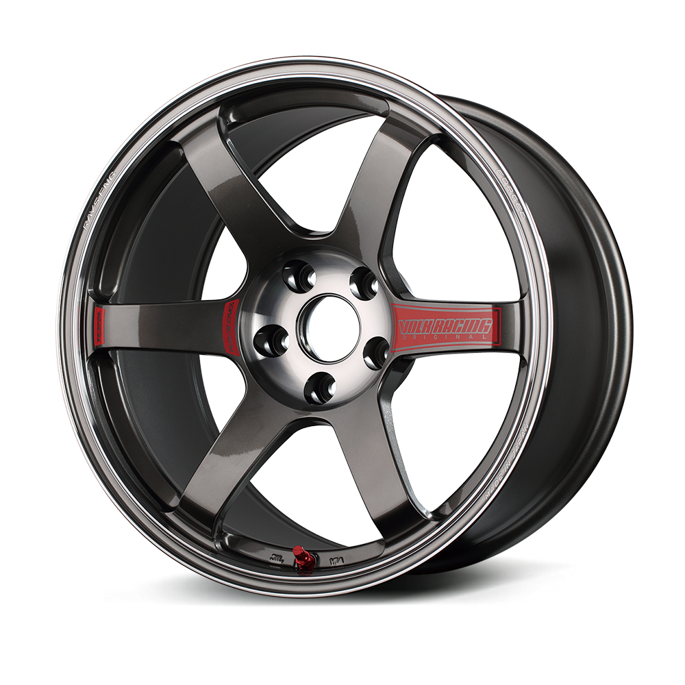 VOLK RAYS 18x9.5 5H - 100 +45 TE37 SAGA SL PRESSED GRAPHITE Genuine - Image 2