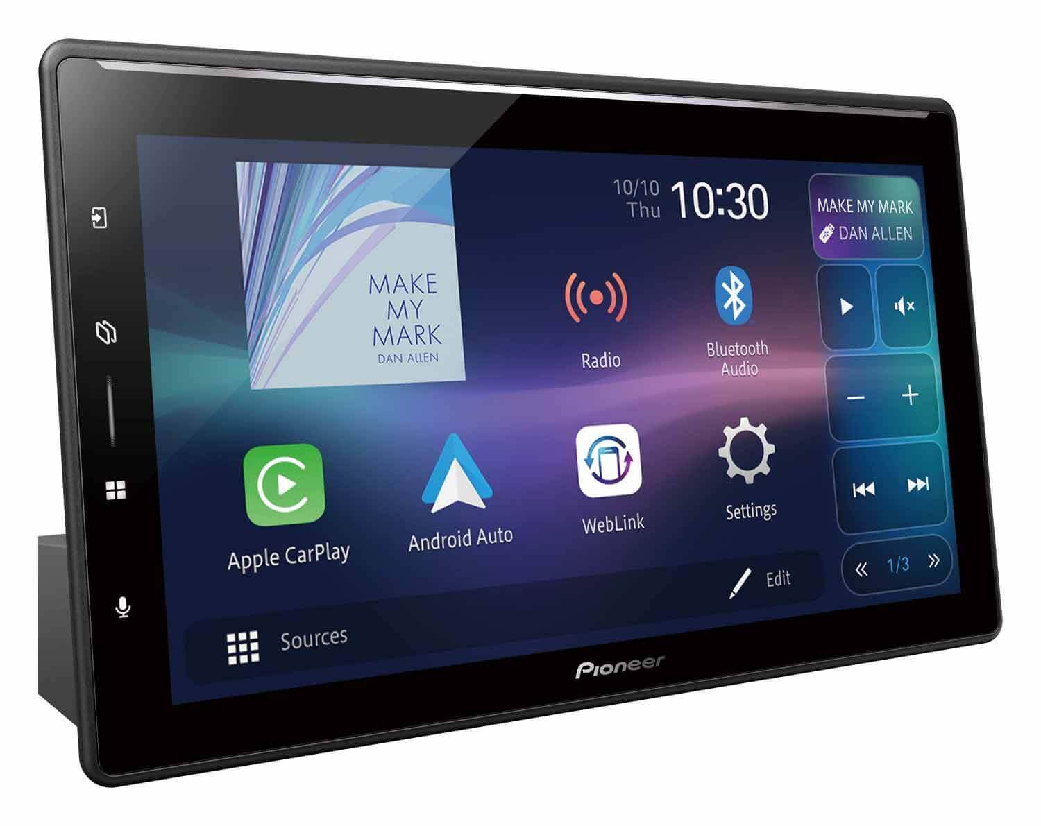 Pioneer DMH-ZF9650BT 1 DIN Multimedia Receiver with 9" Capacitive Screen (Floating), WiFi, CapPlay, Android Auto & Weblink - Hi-Res Audio Genuine - Image 2