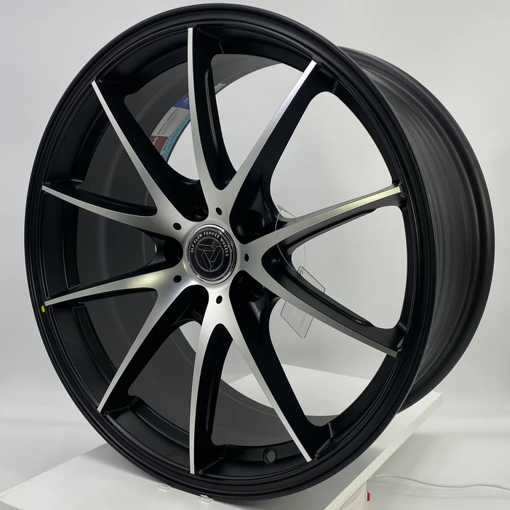 VLF ULF20 18x8 5x112 et38 Black Machine Face Genuine - Image 3