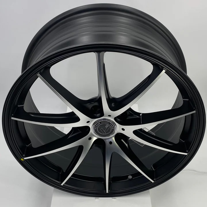 VLF ULF20 18x8 5x112 et38 Black Machine Face Genuine - Image 4