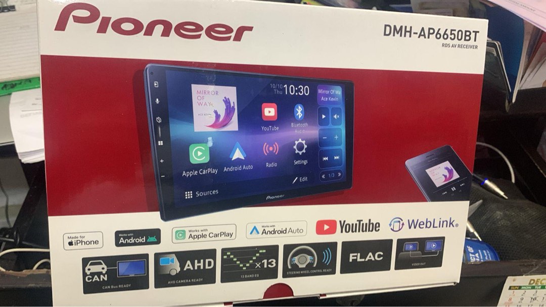 Pioneer DMH-AP6650BT 9" Non-DIN Multimedia Receiver, Apple Car Play | Android Auto | WebLink | WiFi Certified Genuine - Image 5