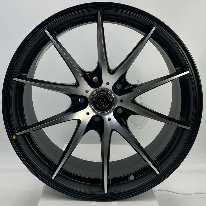 VLF ULF20 18x8 5x112 et38 Black Machine Face Genuine - Image 5