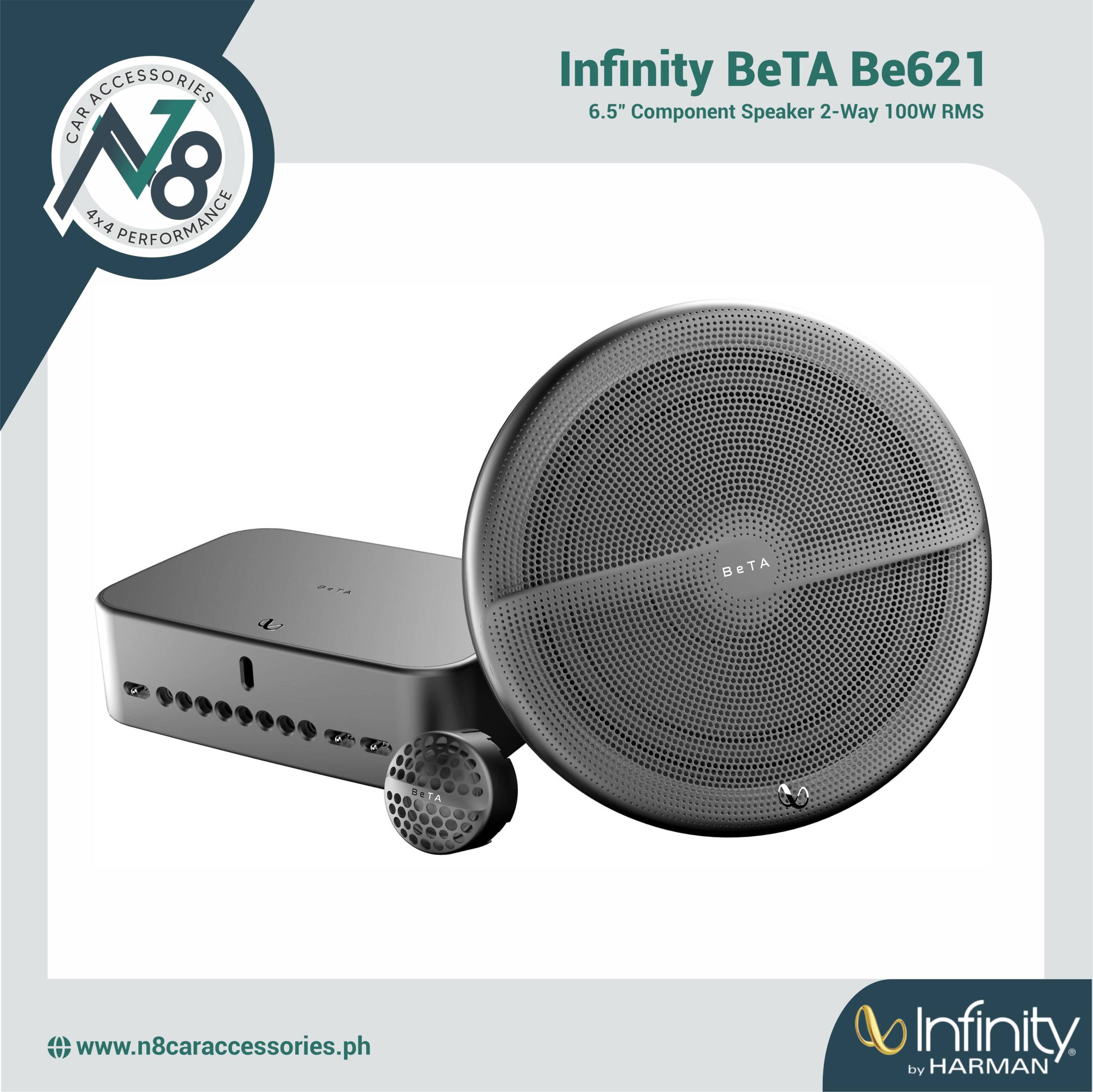 Infinity BeTA Be621 6.5" Component Speaker 2-Way 100W RMS Genuine