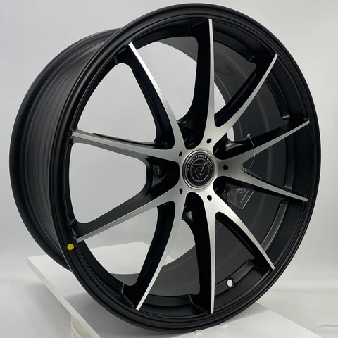 VLF ULF20 19x8.5 5x112 et38 Black Machine Face Genuine - Image 2