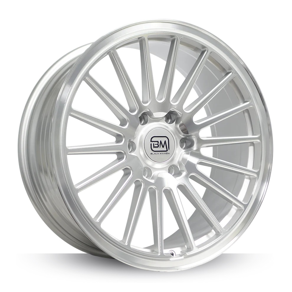BLACK MAMBA WAKAYAMA 20x8.5" 139.7 +18 SILVER MACHINE FACE Genuine - Image 2