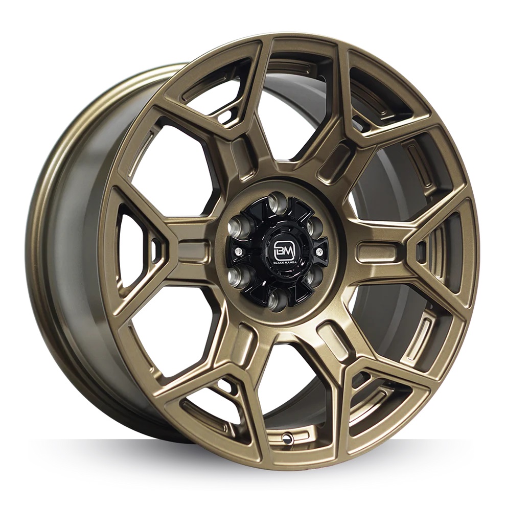BLACK MAMBA AOMORI 18x9" 139.7 +00 SATIN DARK BRONZE Genuine - Image 2