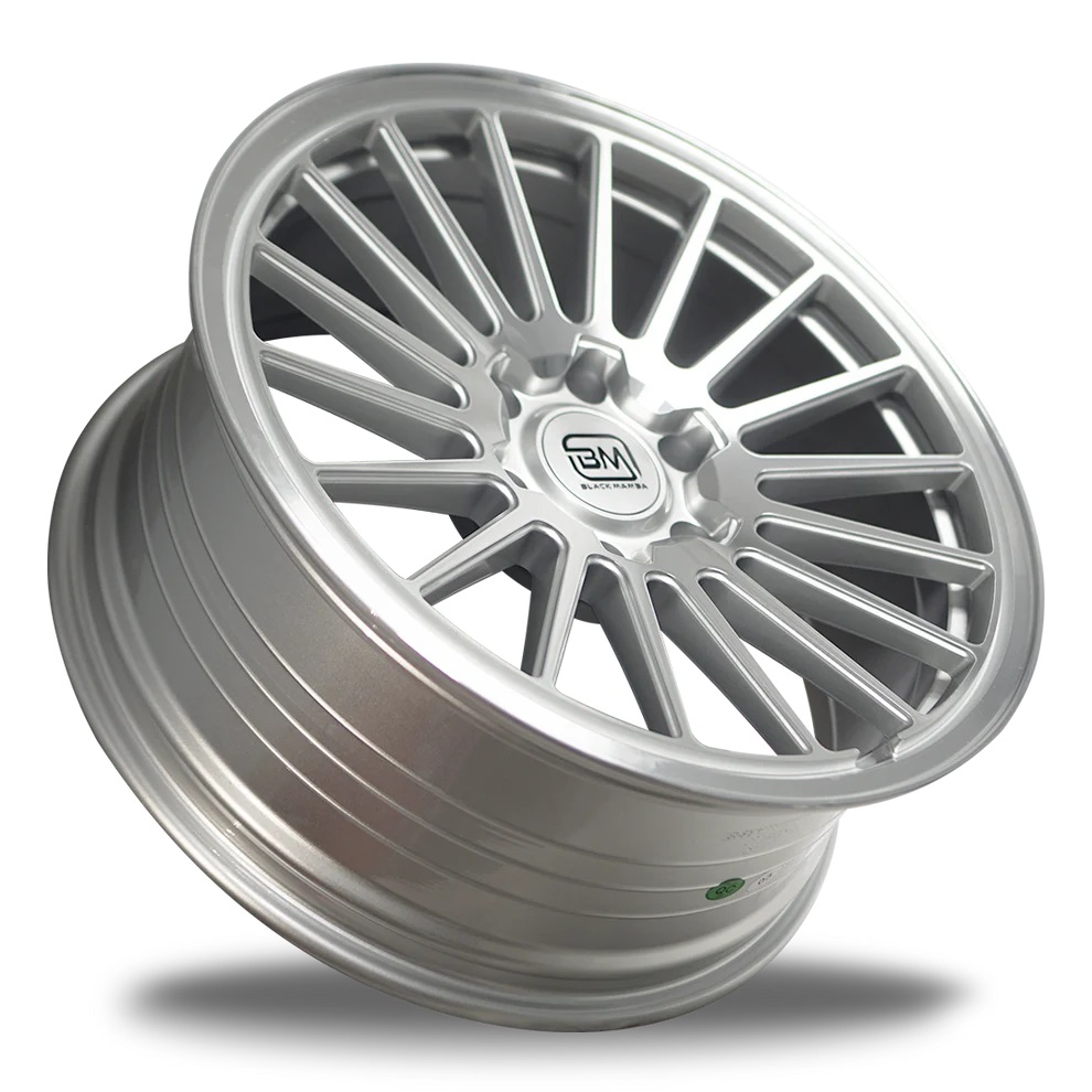 BLACK MAMBA WAKAYAMA 20x8.5" 139.7 +18 SILVER MACHINE FACE Genuine - Image 3