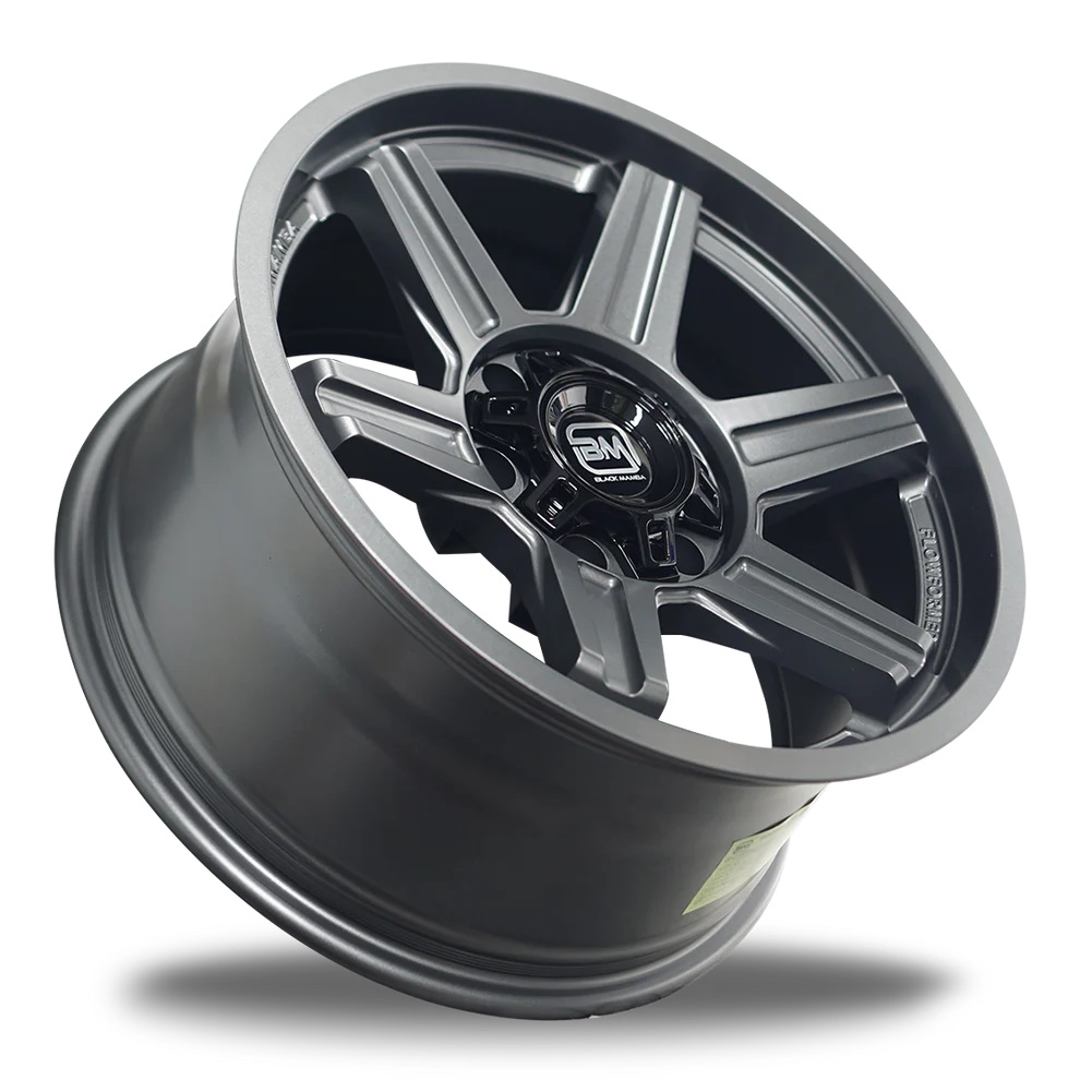 BLACK MAMBA TOYAMA 18x9" 139.7 +00 SATIN DARK GUNMETAL Genuine - Image 3