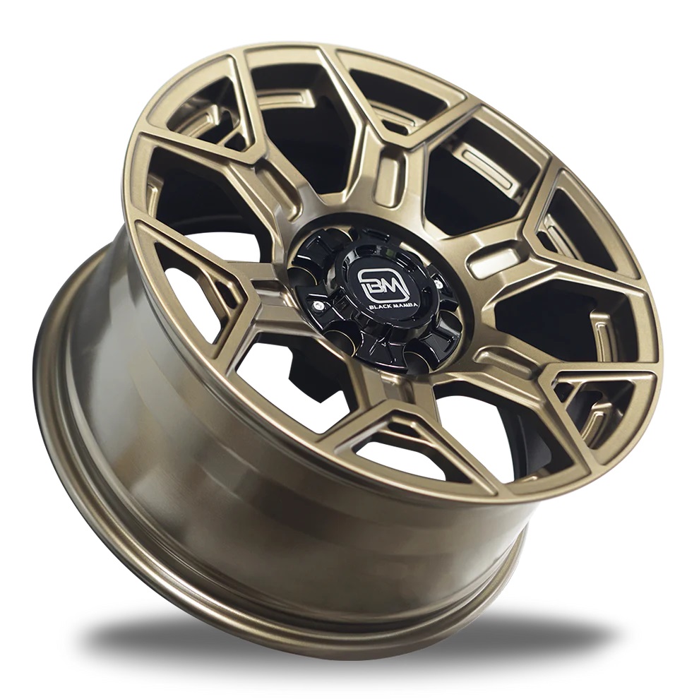 BLACK MAMBA AOMORI 18x9" 139.7 +00 SATIN DARK BRONZE Genuine - Image 3