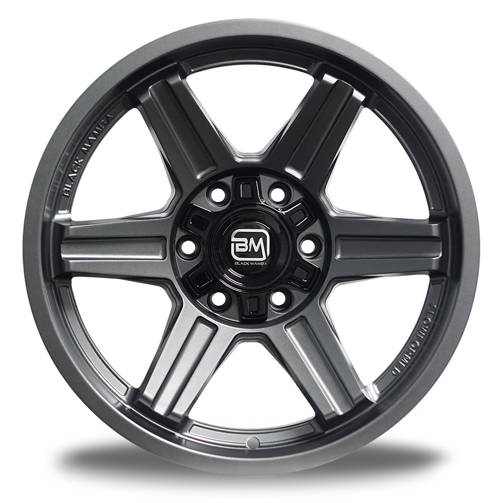 BLACK MAMBA TOYAMA 18x9" 139.7 +00 SATIN DARK GUNMETAL Genuine - Image 4