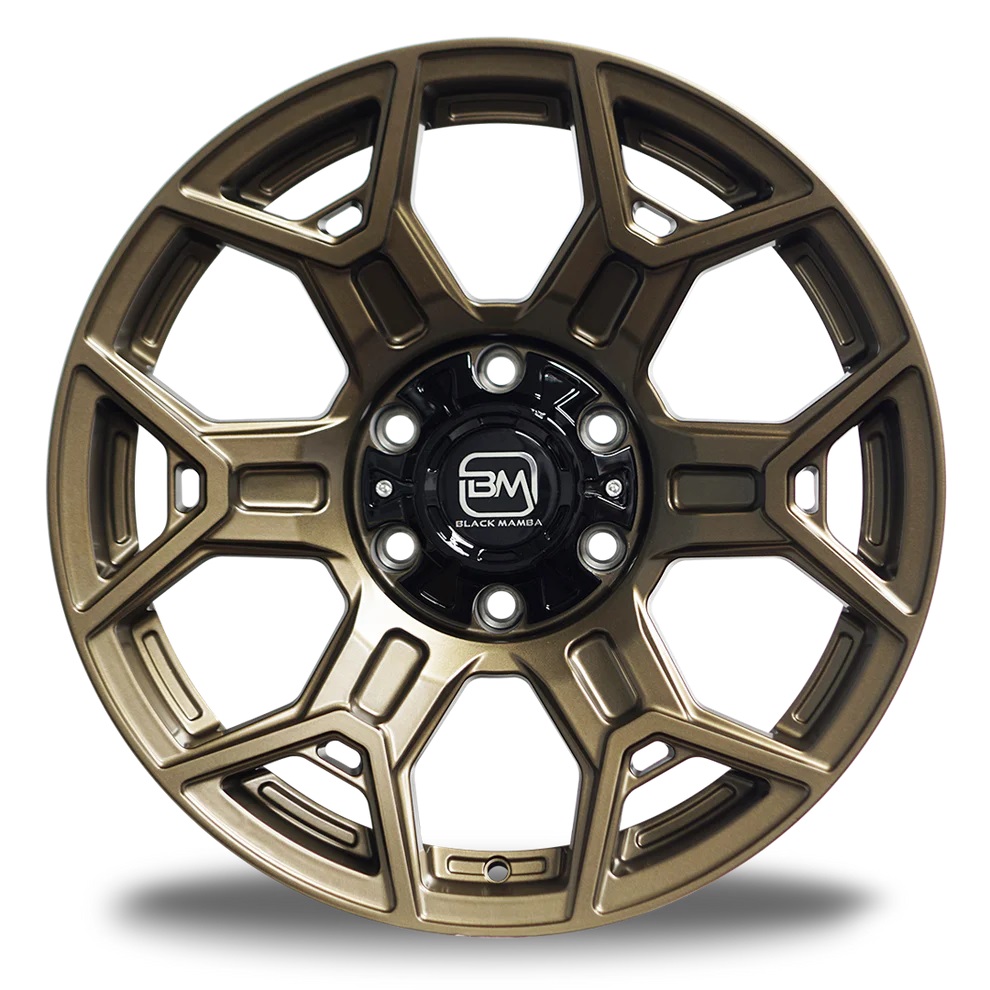 BLACK MAMBA AOMORI 18x9" 139.7 +00 SATIN DARK BRONZE Genuine - Image 4