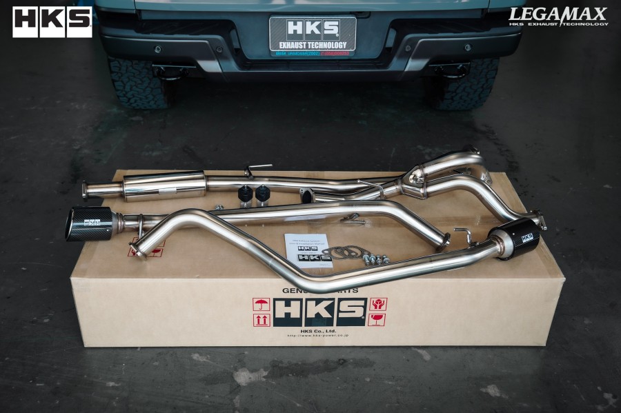 HKS Cat-Back Carbon Tail Dual Exit for NEXT GEN RAPTOR - PN#31021-ZA018 Genuine - Image 2