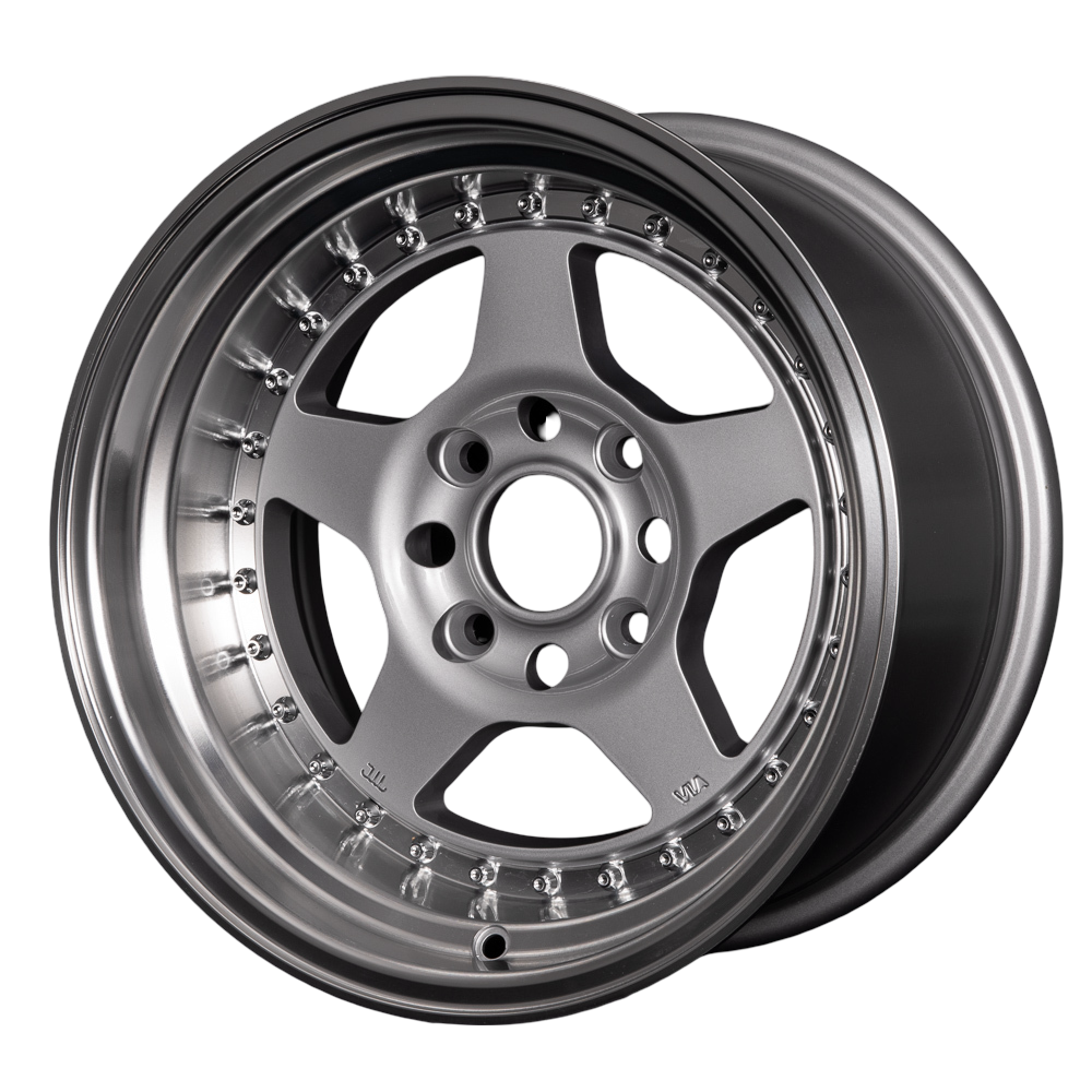 ROTA KYUSHA 15x7" 4x100 SILVER POLISHED LIP Wheels Genuine - Image 2