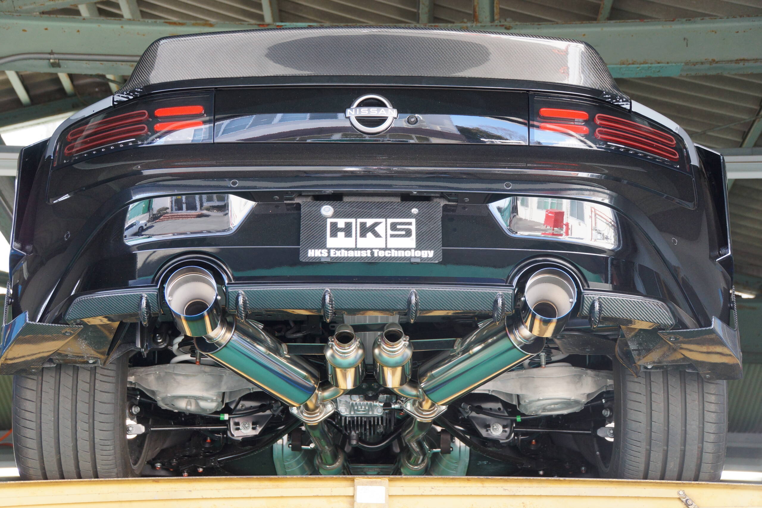 HKS Full Dual Muffler for NISSAN RZ34 - PN#:31014-KN002 Genuine - Image 3