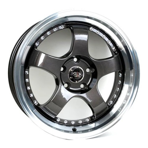 ROTA D2 16x7 4x100 ROYAL LIP GUNMETAL Wheels Genuine - Image 2