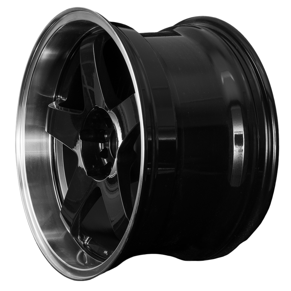 ROTA P45 R2 18x10" 5x114 GLOSS BLACK POLISHED LIP Wheels Genuine - Image 4