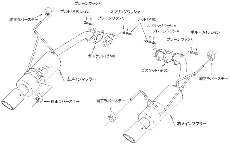 HKS Hi-Power Spec L2 Muffler for SUBARU SK5 - PN#:31019-AF134 Genuine - Image 4
