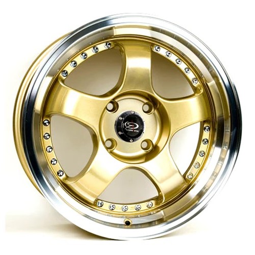 ROTA D2 16x7 4x100 ROYAL LIP GOLD Wheels Genuine - Image 2