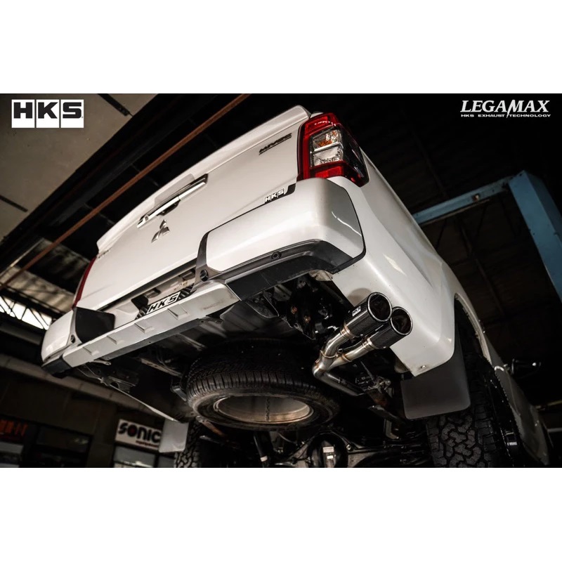HKS Cat-Back Side Muffler Twin Carbon for ALL NEW TRITON - PN#31021-ZM009 Genuine - Image 4