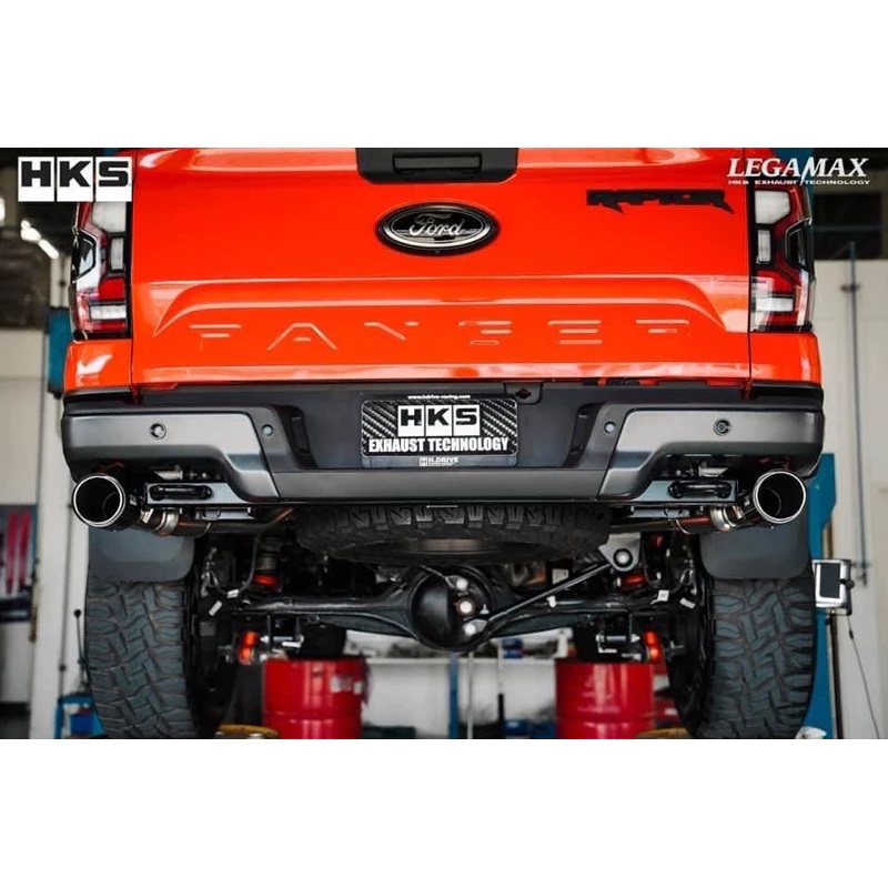 HKS Cat-Back Carbon Tail Dual Exit for NEXT GEN RAPTOR - PN#31021-ZA015 Genuine - Image 4
