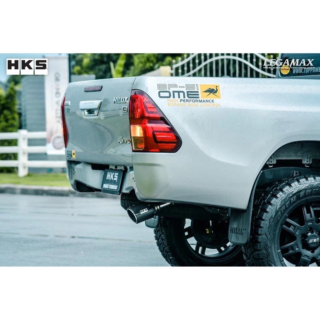 HKS Legamax Single Carbon Muffler for TOYOTA HILUX GUN135 - PN#31021-ZT006 Genuine - Image 5