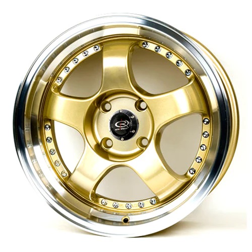 ROTA D2 16x7 4x100 ROYAL LIP GOLD Wheels Genuine - Image 3