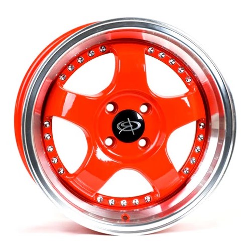 ROTA D2 16x7 4x100 ROYAL LIP RED Wheels Genuine - Image 2