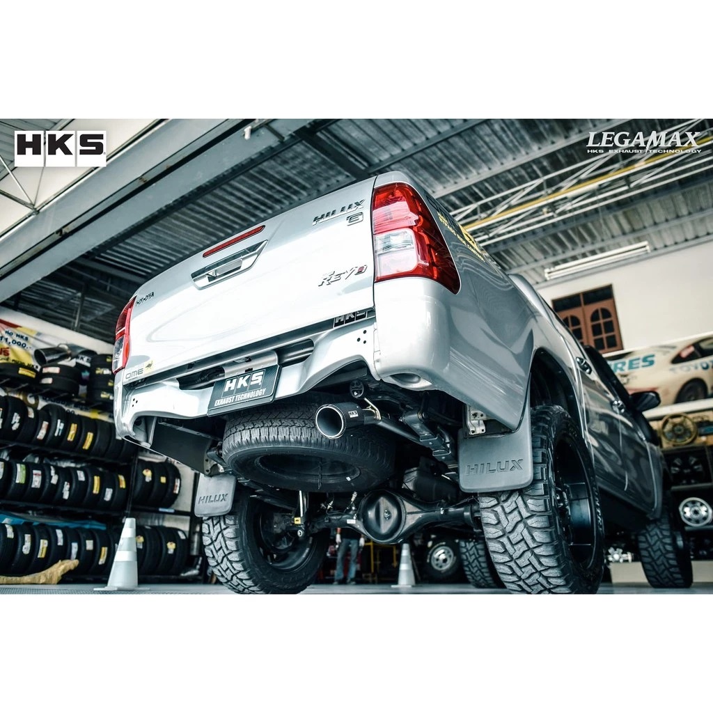 HKS Legamax Single Carbon Muffler for TOYOTA HILUX GUN135 - PN#31021-ZT006 Genuine - Image 6