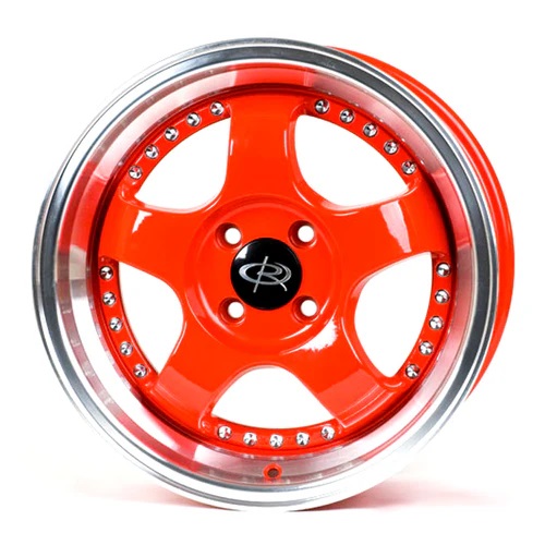 ROTA D2 16x7 4x100 ROYAL LIP RED Wheels Genuine - Image 3