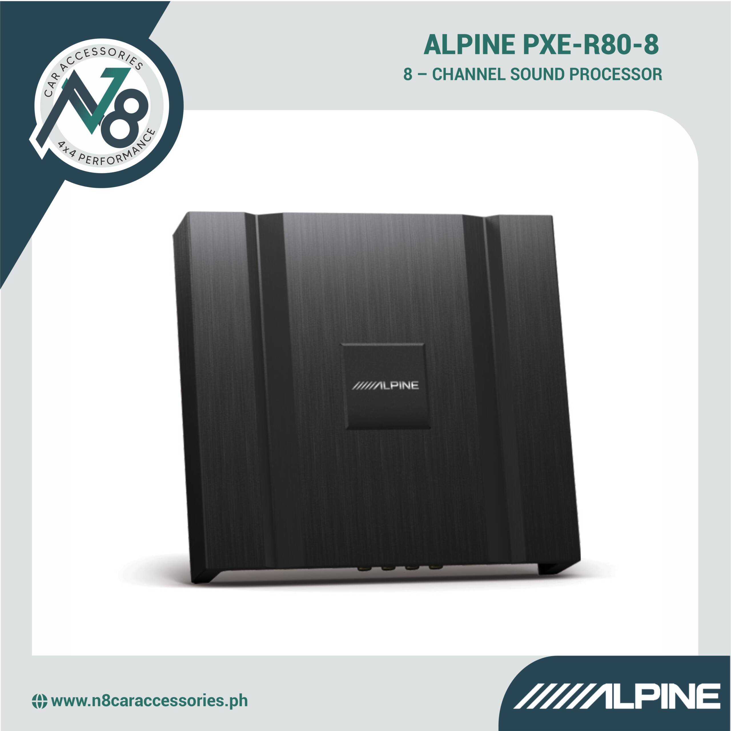ALPINE PXE-R80-8 8-Channel Sound Processor Genuine