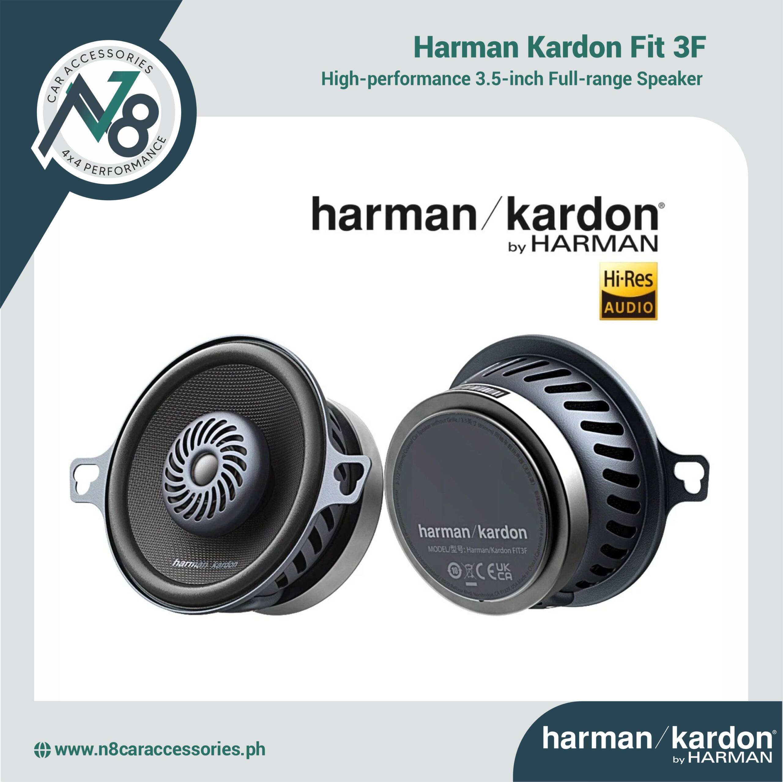 HARMAN KARDON FIT 3F 3.5-inch Full-range Speaker Genuine