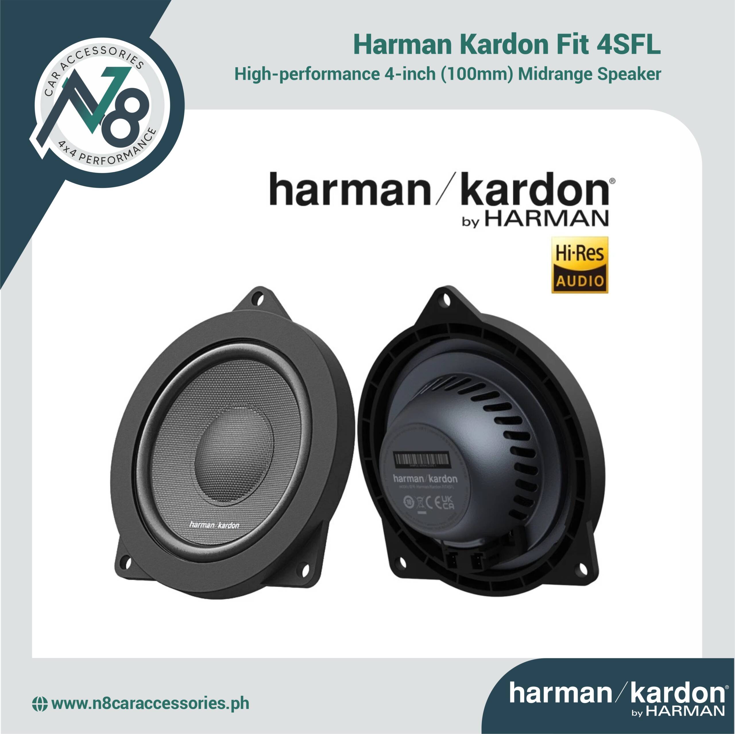 HARMAN KARDON 4SFL 4-inch (100mm) Midrange Speaker Genuine