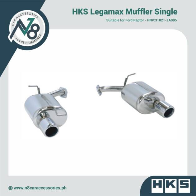 HKS Legamax Muffler Single for FORD RAPTOR - PN#:31021-ZA005 Genuine