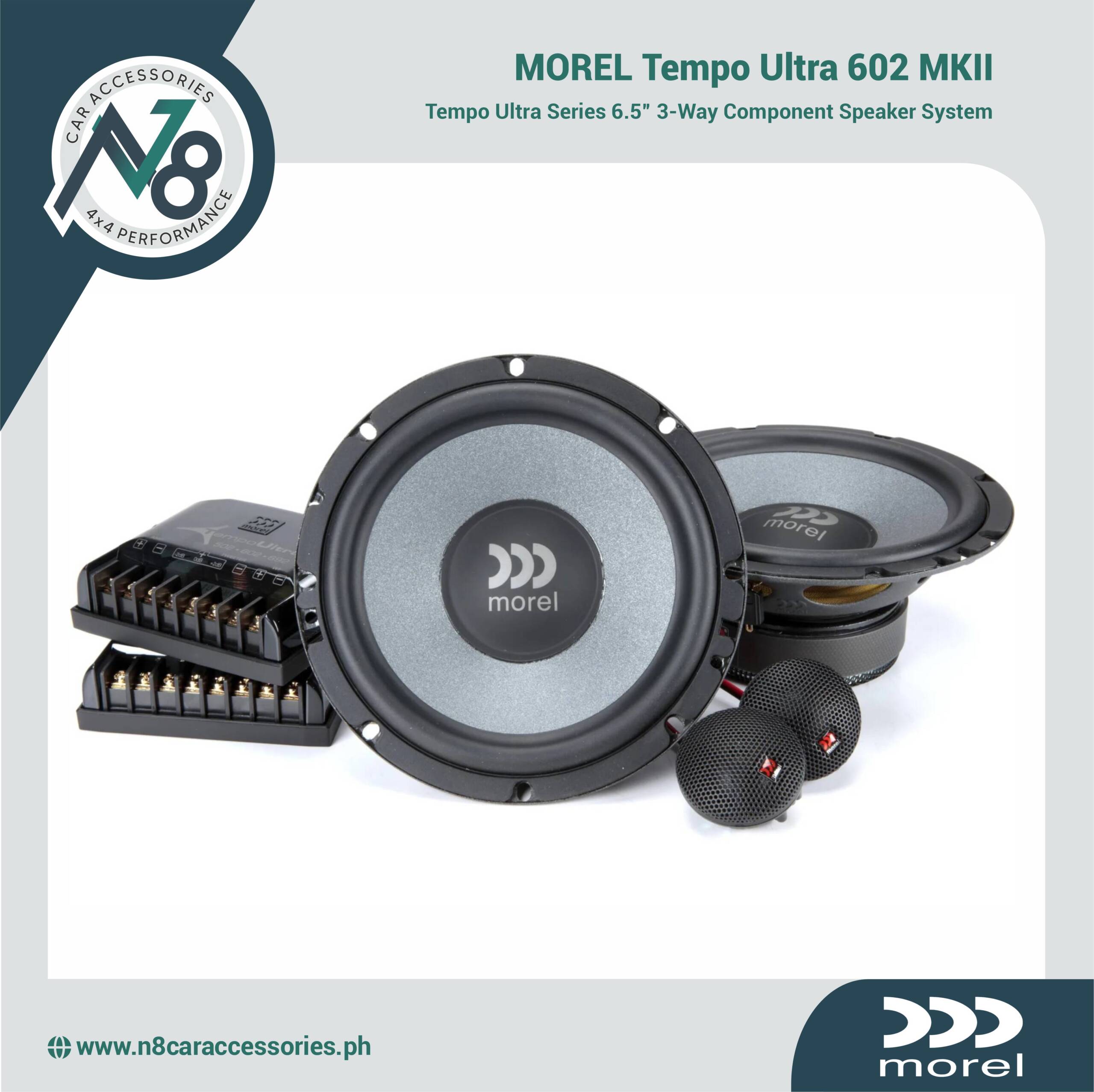 Morel Tempo Ultra 602 MKII Tempo Ultra Series 6.5" Component Speaker System Genuine