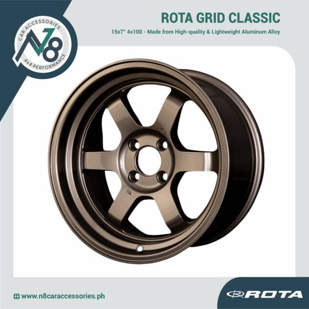 ROTA GRID Classic 15x7 4x100 Wheels Genuine