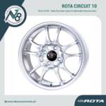 ROTA CIRCUIT 10 15x6.5 4x100 WHITE Wheels Genuine