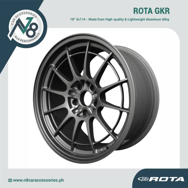 ROTA GKR 18" 5x114 MATTE BLACK Wheels Genuine