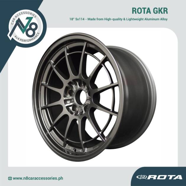 ROTA GKR 18" 5x114 GUN METALLIC Wheels Genuine