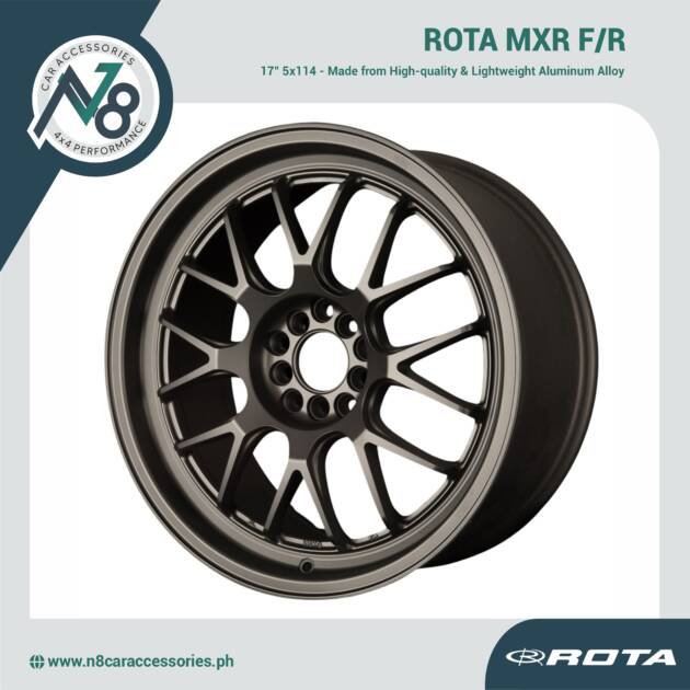 ROTA MXR F/R 17" 5x114 MATTE BLACK Wheels Genuine
