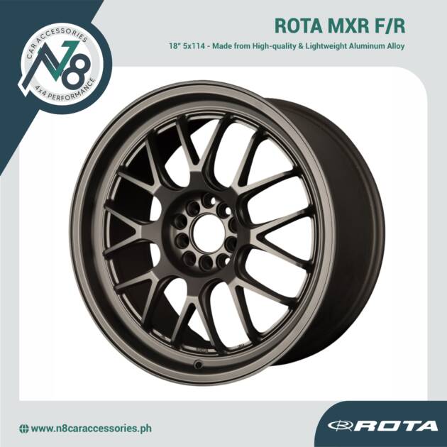 ROTA MXR F/R 18x8.5" 5x114 MATTE BLACK Wheels Genuine