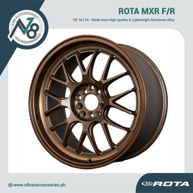 ROTA MXR F/R 18x8.5" 5x114 SPEED BRONZE Wheels Genuine
