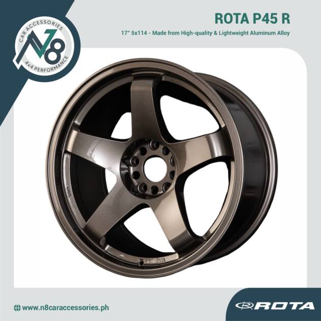 ROTA P45 R 17" 5x114 GUN METALLIC Wheels Genuine