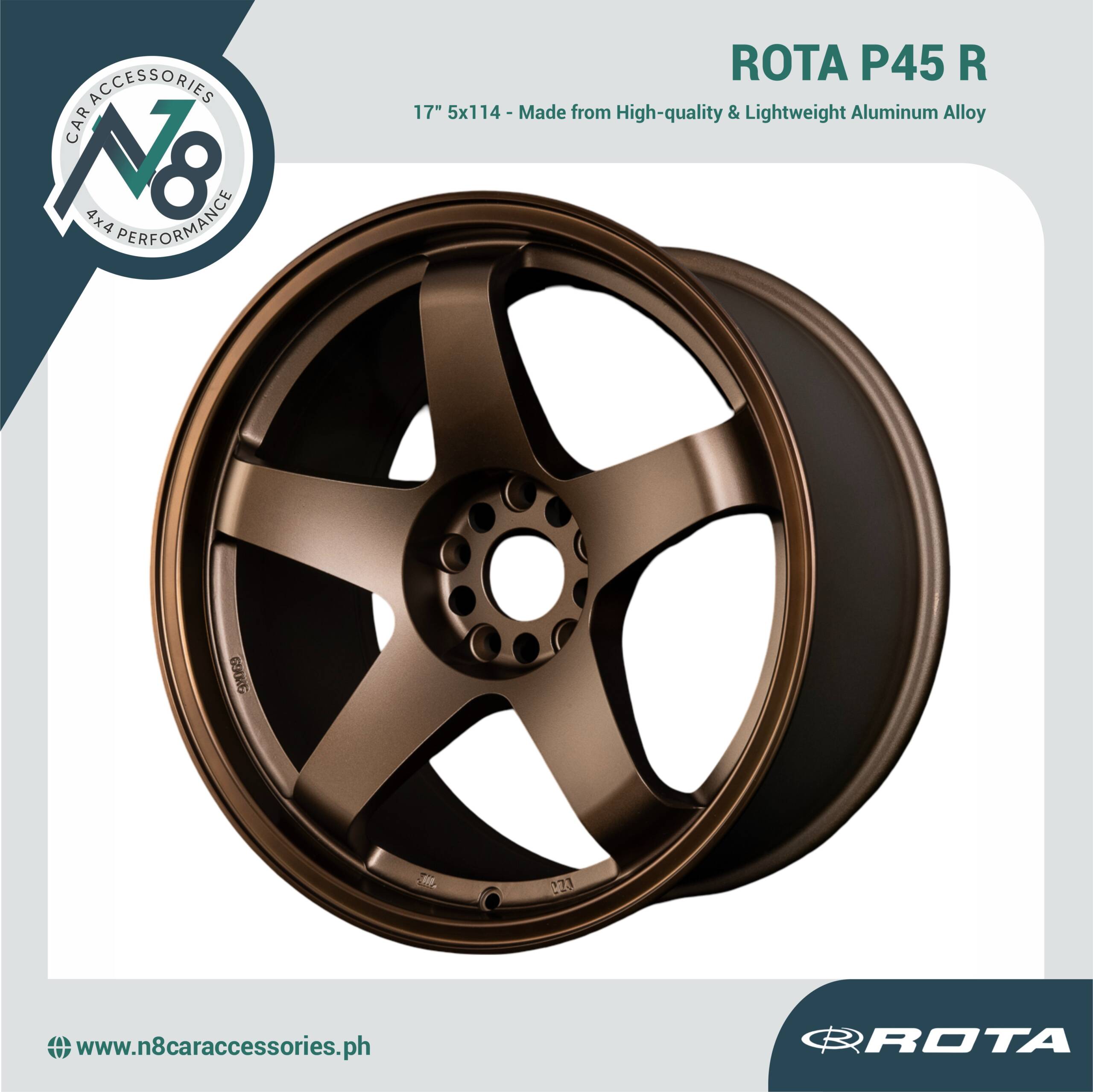 ROTA P45 R 17" 5x114 SPEED BRONZE Wheels Genuine
